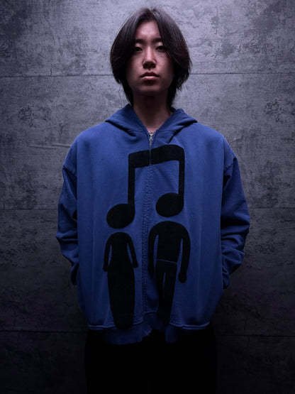 Music Connects Us-Zip-Up Hoodie