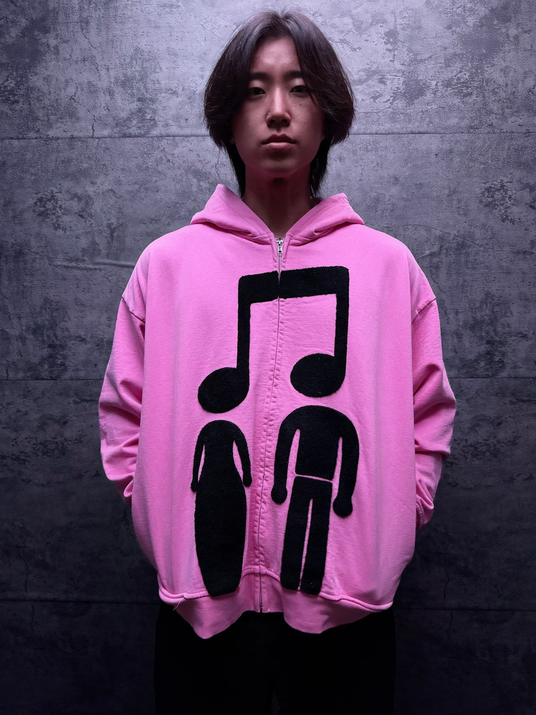 Music Connects Us-Zip-Up Hoodie