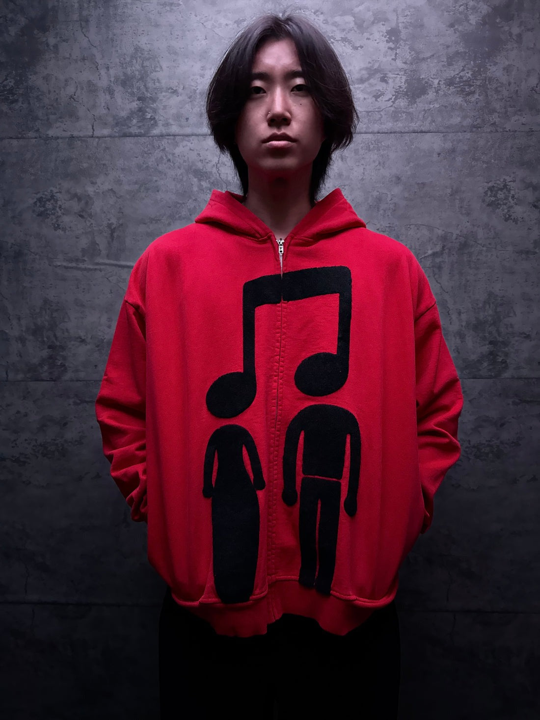 Music Connects Us-Zip-Up Hoodie